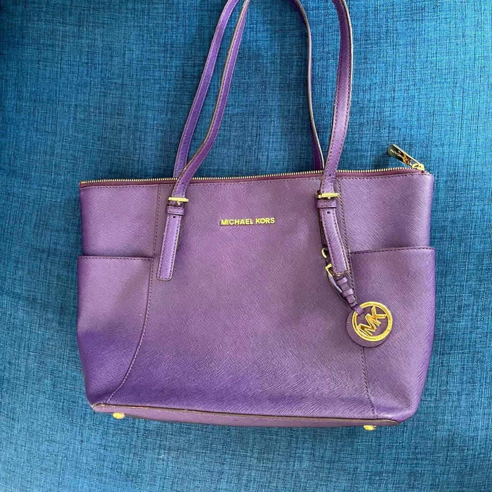 Michael Kors Jet Set leather tote bag